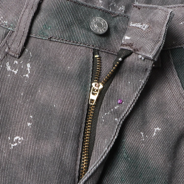 HIGH WAISTED CARGO TROUSERS - DARK GREY