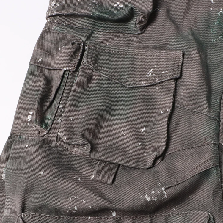 HIGH WAISTED CARGO TROUSERS - DARK GREY
