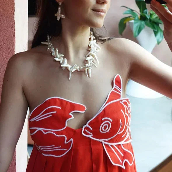 RED SLING SLEEVELESS MAXI DRESS