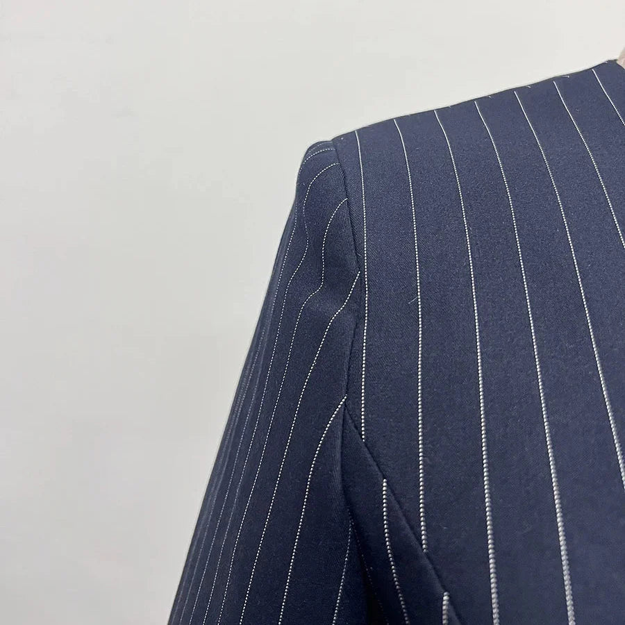 STRIPED SLIM BLAZER