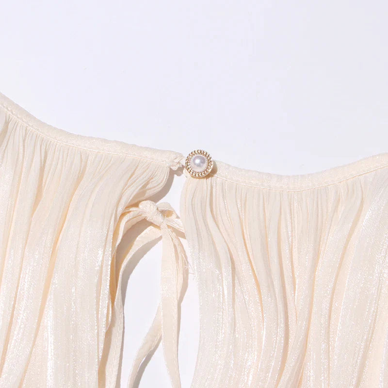 SOLID BLOUSE LONG SLEEVE MINI DRES