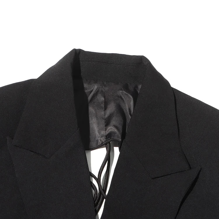 BACKLESS BLAZER with LACES