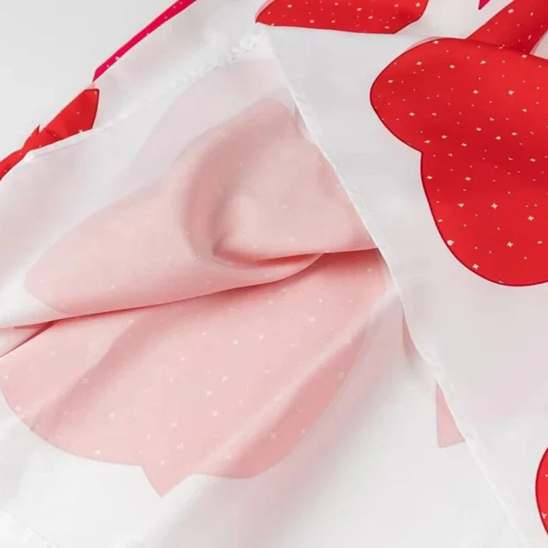 RED HEARTS V ECK SLING DRESS