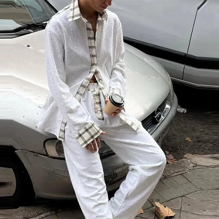 SEQUIN BLOUSE and PANTS SET