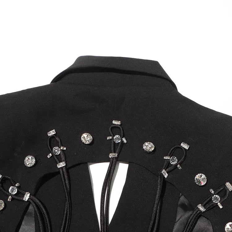 BACKLESS BLAZER with LACES