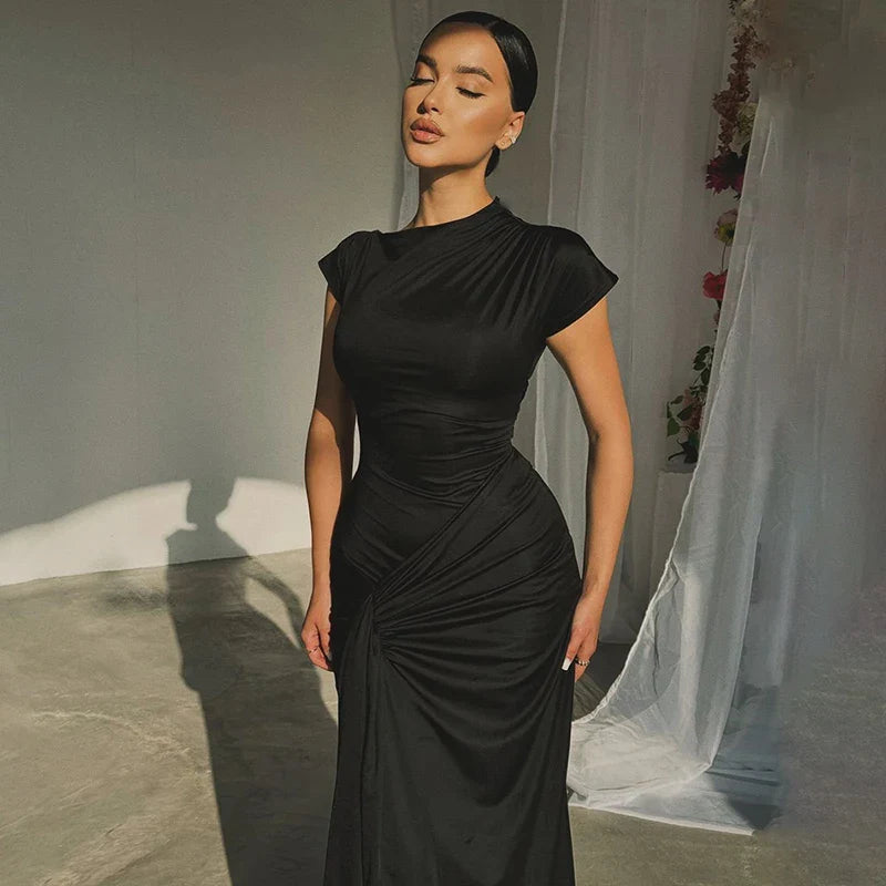 SLEEVELESS BODYCON MAXI DRESS