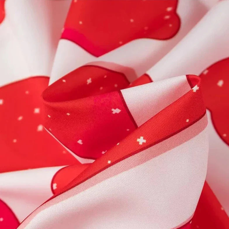 RED HEARTS V ECK SLING DRESS