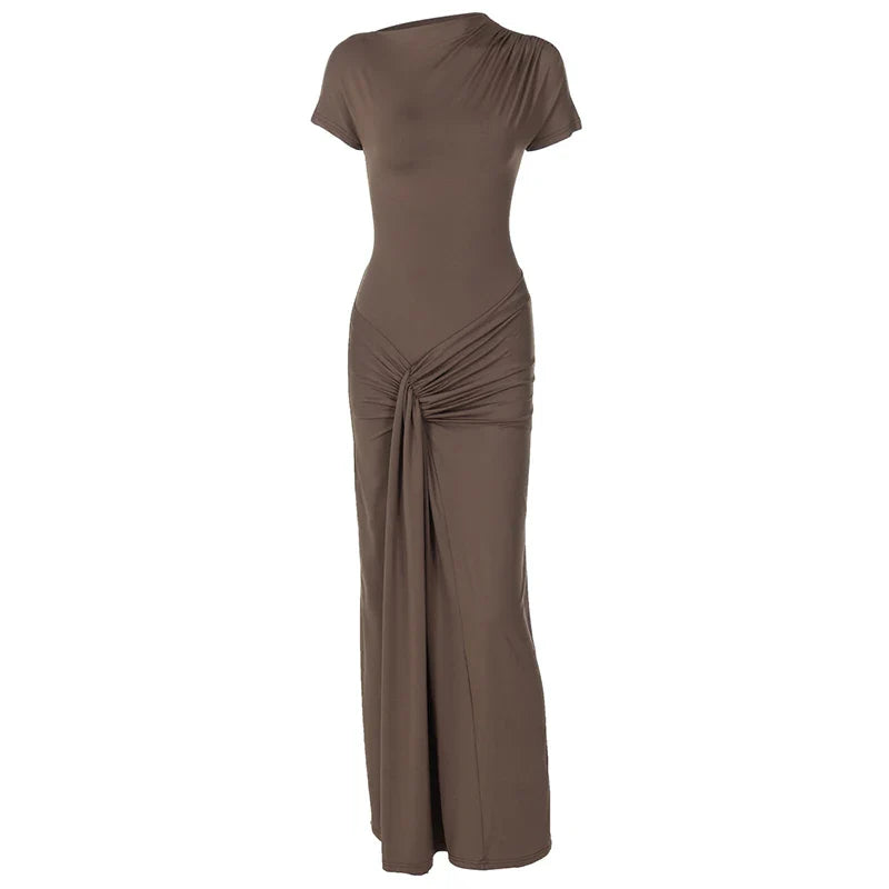SLEEVELESS BODYCON MAXI DRESS
