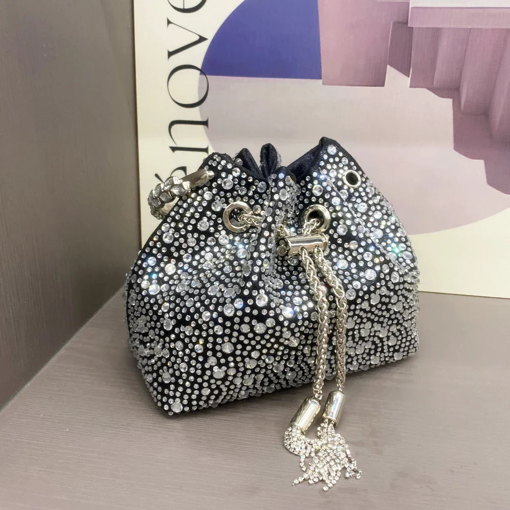 RHINESTONES CLUTCH HANDBAG PURSES