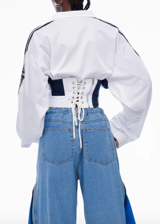 Women’s slim fit streetwear jacket with zipper and stand collar