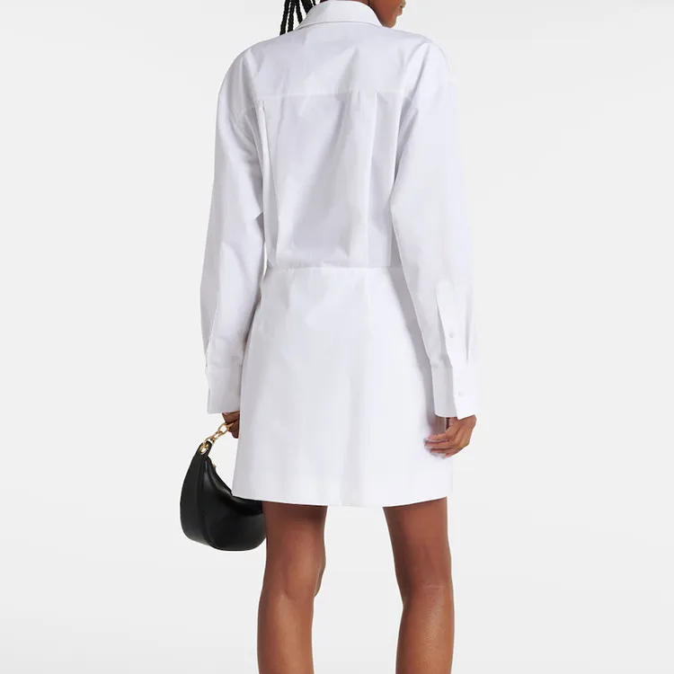 HOLLOW OUT SPLICED APPLIQUES DRESS