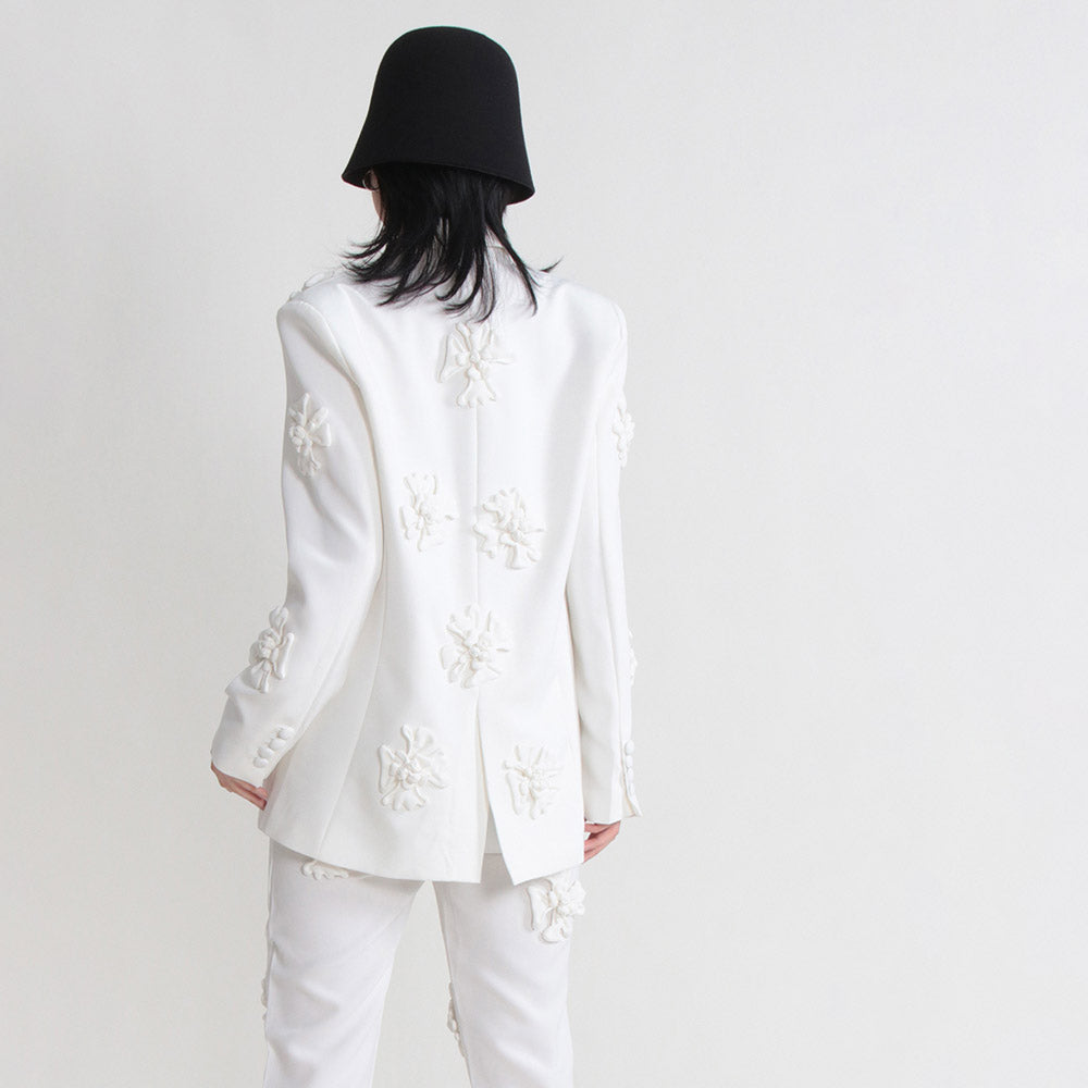 HOTARU FLOWER DECORATED PANTS and BLAZER SET