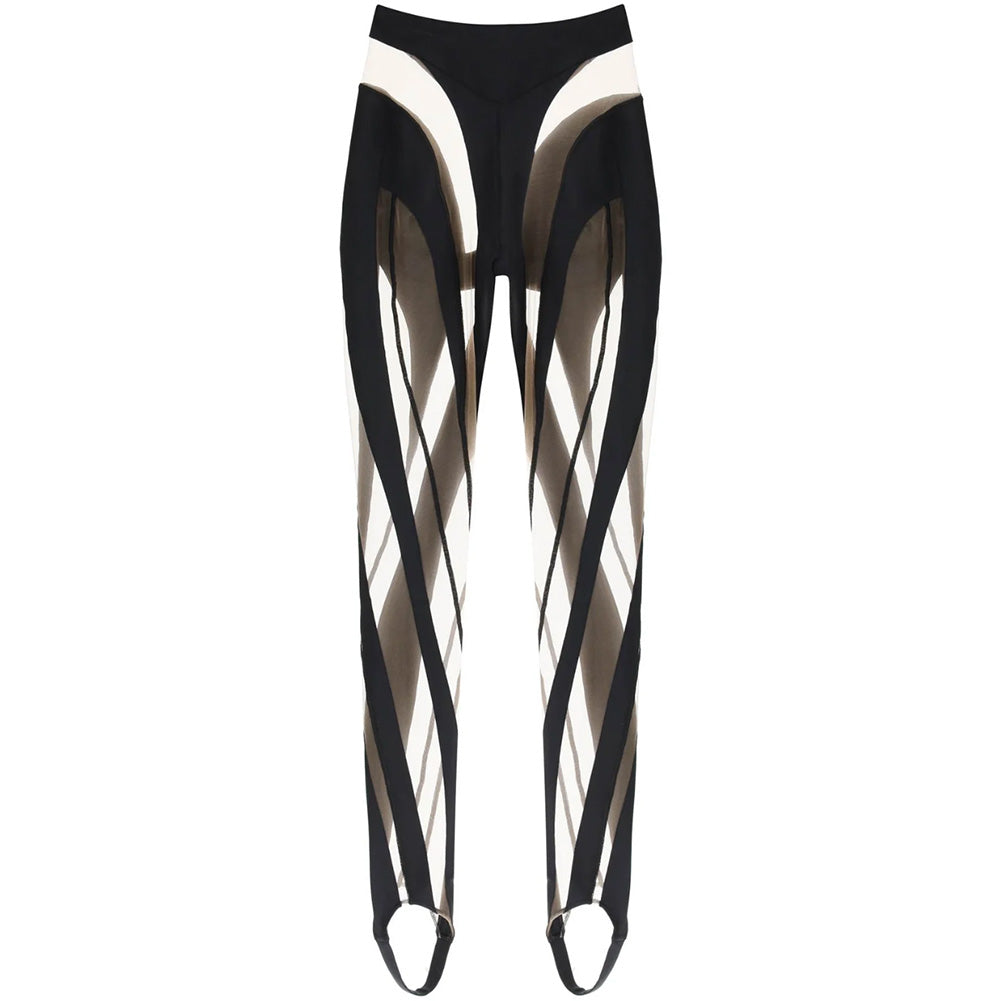 KOYUKI PATCHWORK MESH LEGGINGS