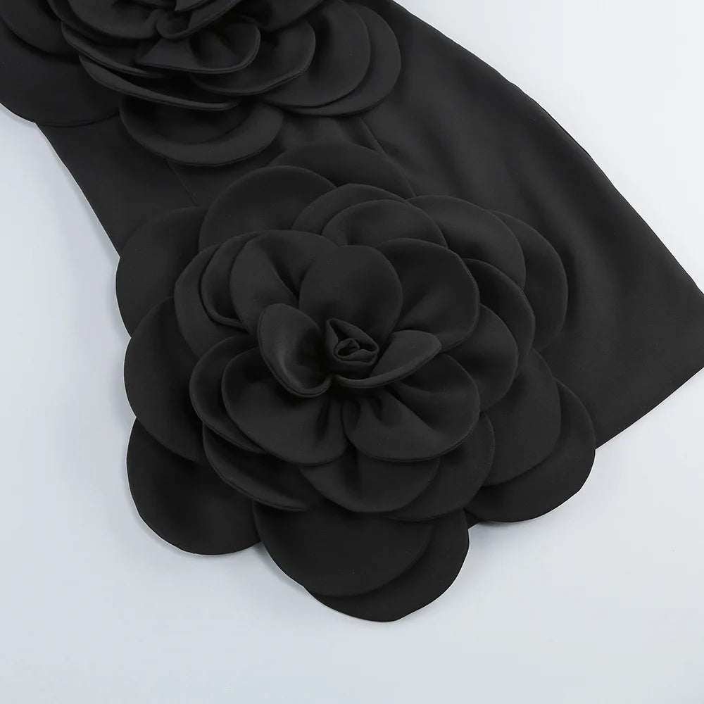 RAMY PATCHWORK decorated with FLOWER MINI DRESS