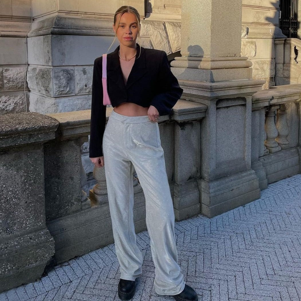 GLITTER TOP PANTS and BLAZER SUIT