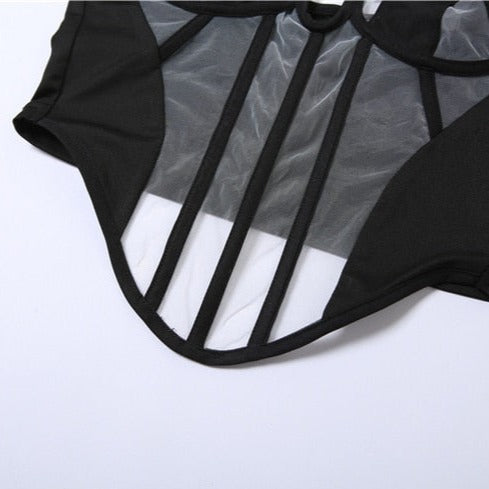 JAKUCHO MESH STRAPS CORSET