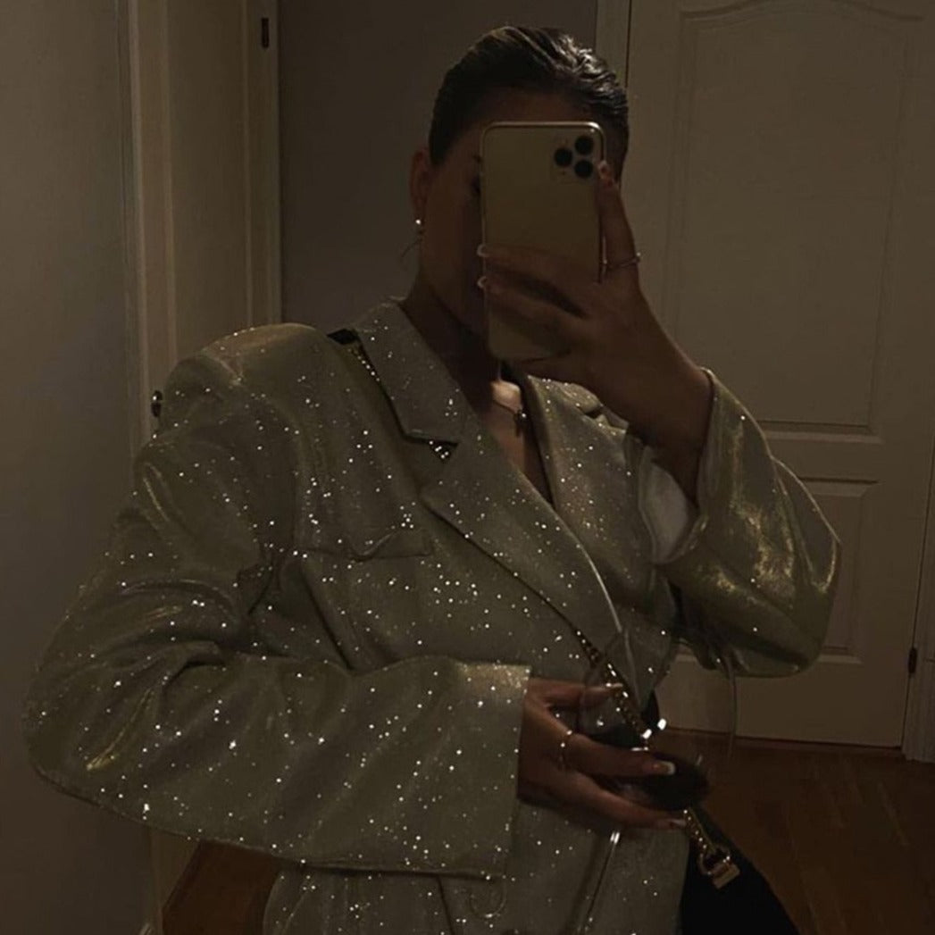 GLITTER TOP PANTS and BLAZER SUIT