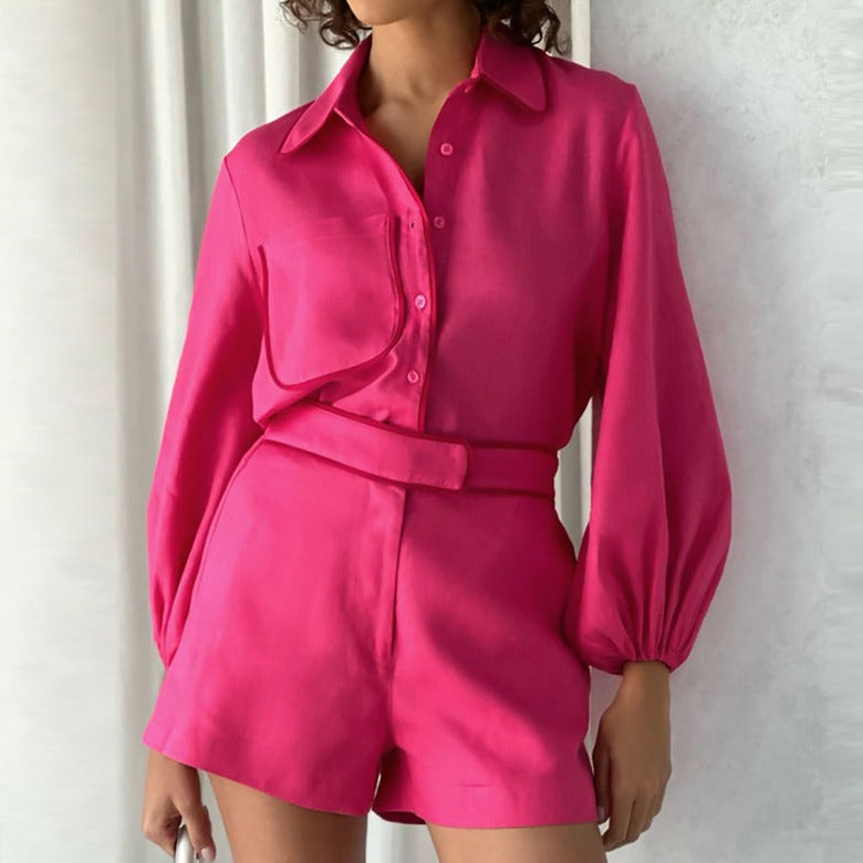 OLYNN SHORTS and SHIRT 2 PIECE SET