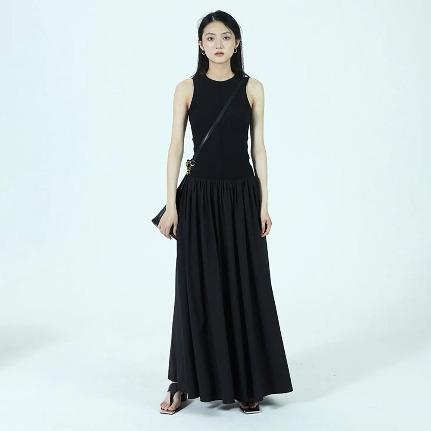ALENA SLEEVELESS PUFF DRESS