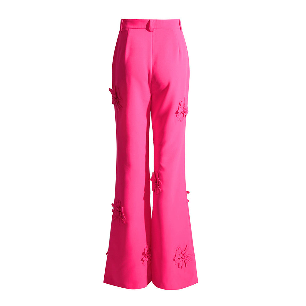 HOTARU FLOWER DECORATED PANTS and BLAZER SET