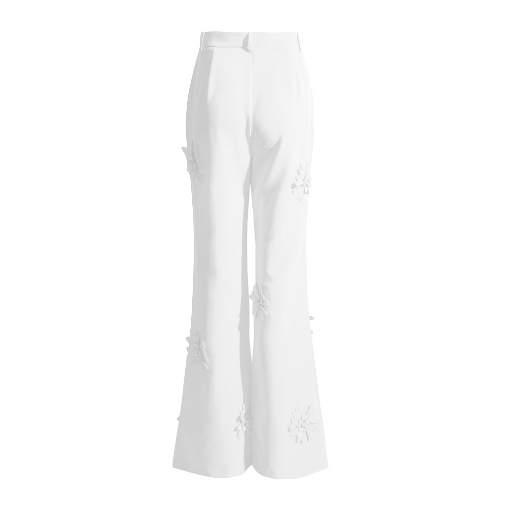 HOTARU FLOWER DECORATED PANTS and BLAZER SET