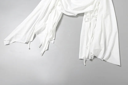 Patchwork Contrast Color Sleeveless Mesh Dress for Women – Trendy Suspender Style