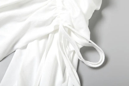 Patchwork Contrast Color Sleeveless Mesh Dress for Women – Trendy Suspender Style