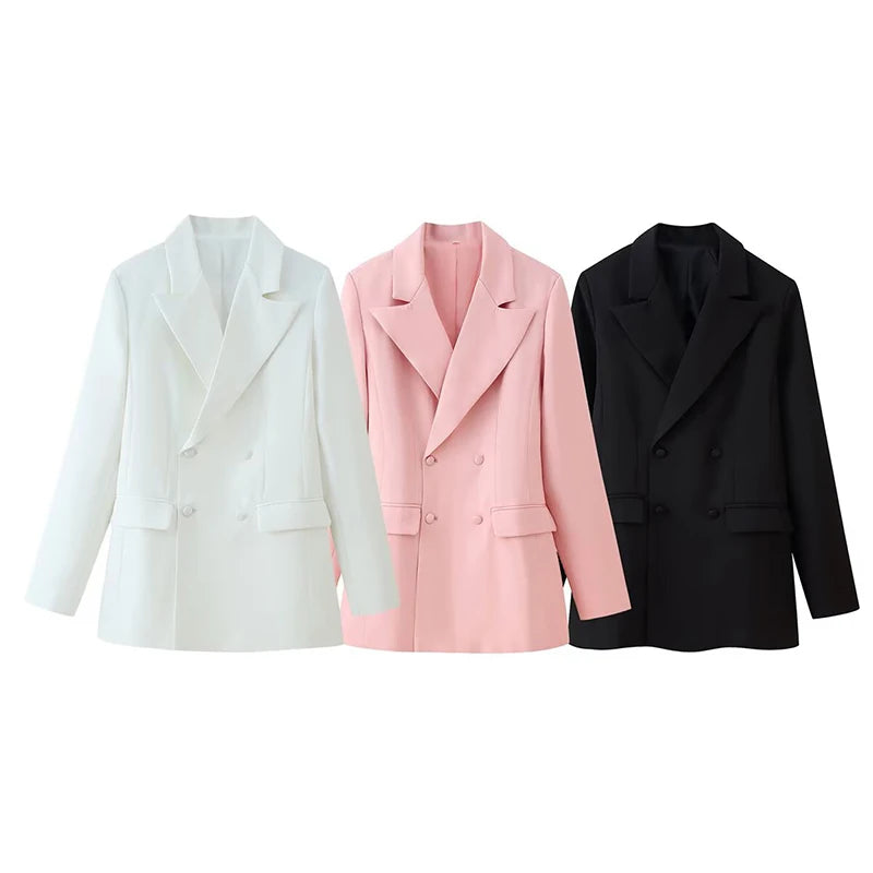 Elegant Blazer and Lace Skirt Set – Women’s Two-Piece Double Breasted Jacket with Sheer Lace Maxi Skirt – Formal Party and Evening Outfit