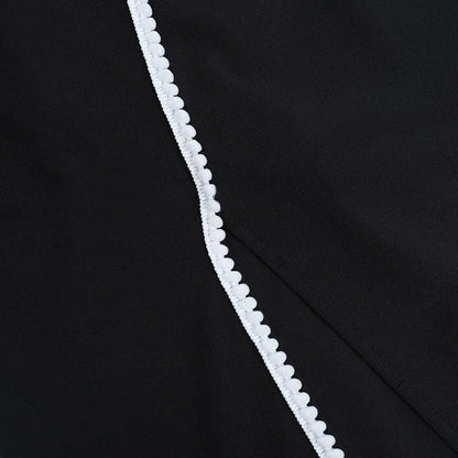 Elegant Black V-Neck Bodycon Maxi Dress with Side Slit – Sexy Evening & Party Wear