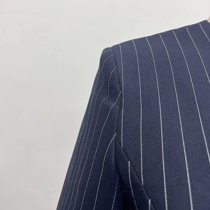 STRIPED SLIM BLAZER