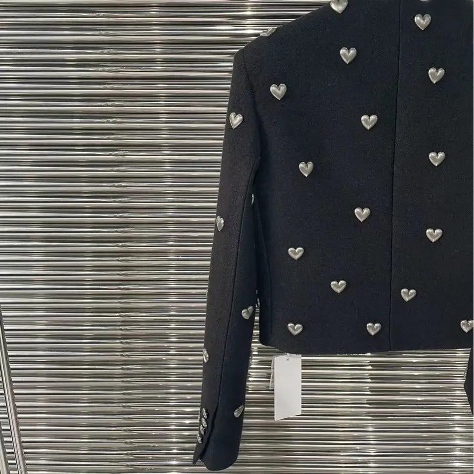 PATCHWORK IRREGULAR JACKET METAL HEARTS