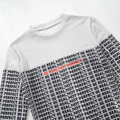 LETTERS PRINT LONG SLEEVE BODYSUIT