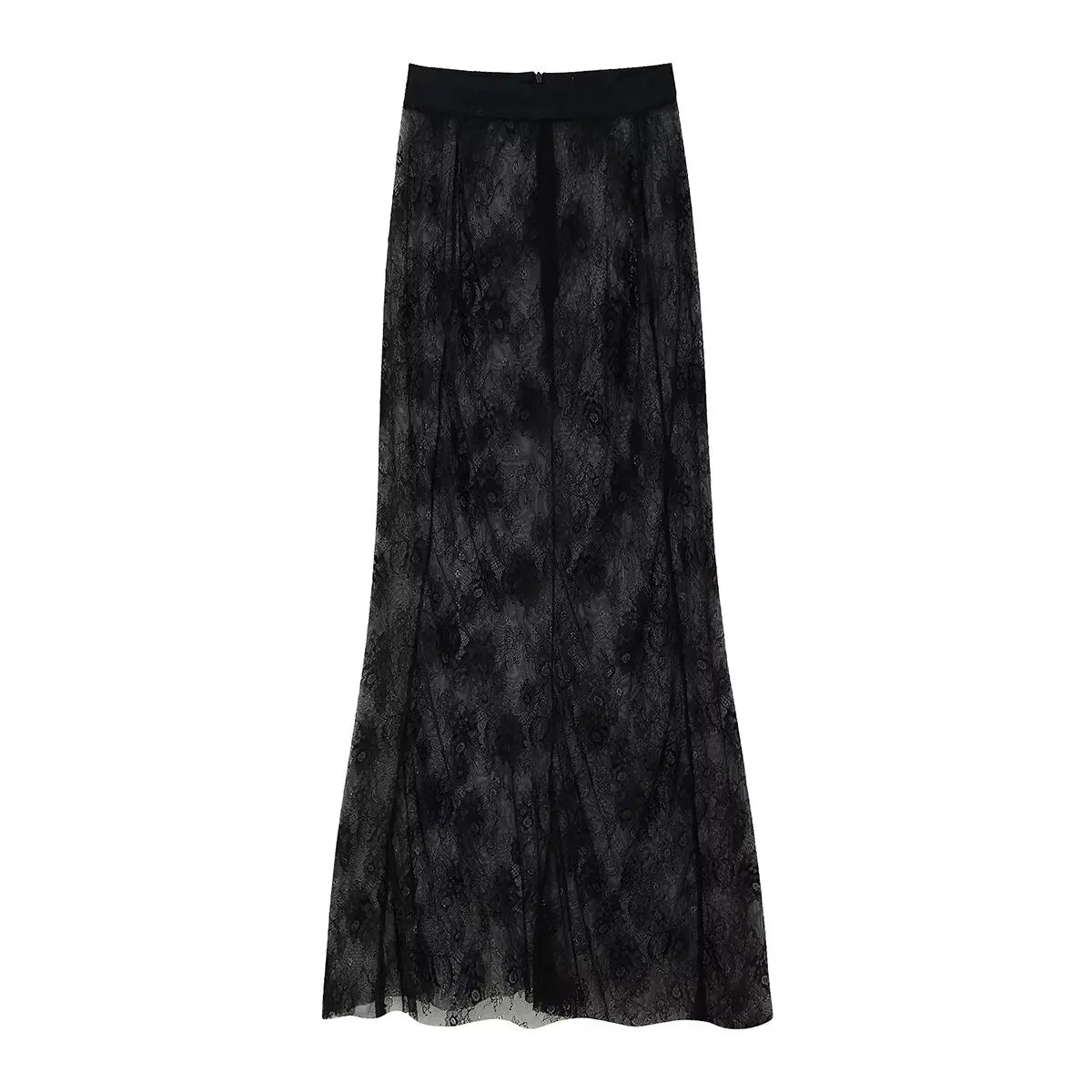 Elegant Blazer and Lace Skirt Set – Women’s Two-Piece Double Breasted Jacket with Sheer Lace Maxi Skirt – Formal Party and Evening Outfit