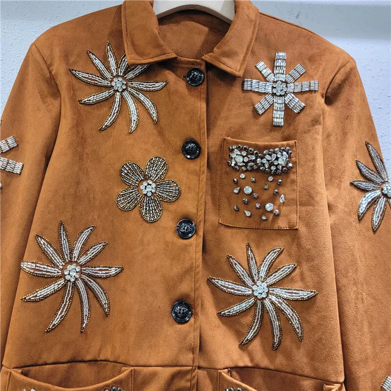 RIVET FLOWER CASUAL JACKET