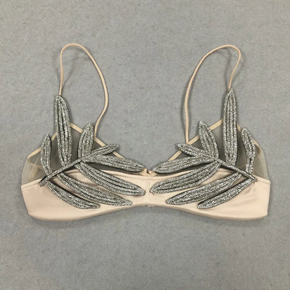 Shiny Mesh Crop Top