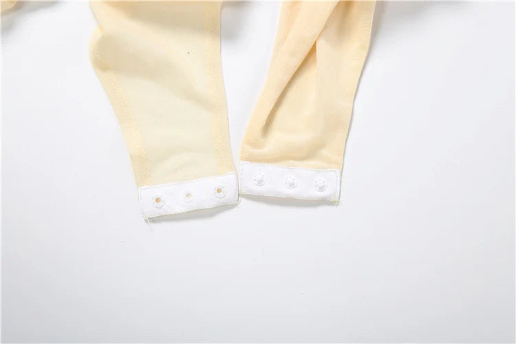 Butter Yellow Lace Cutout Sheer Maxi Dress