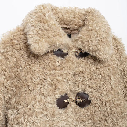 TEDDY COAT TURN-DOWN COLLAR