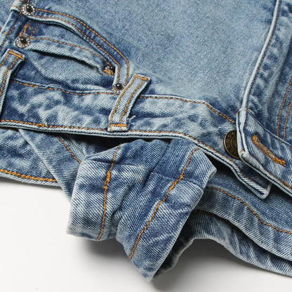 UPSIDE DOWN DENIM MINI SKIRT