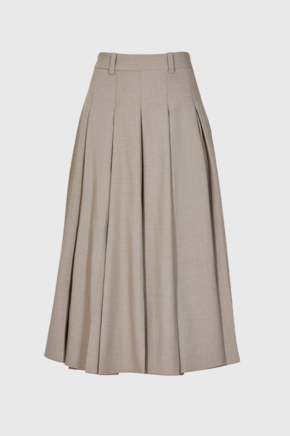 Classic Midi Skirt - Brown