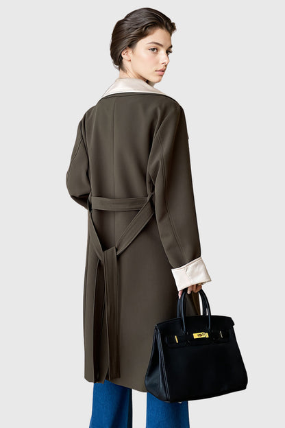 Long Robe Coat - Dark Green