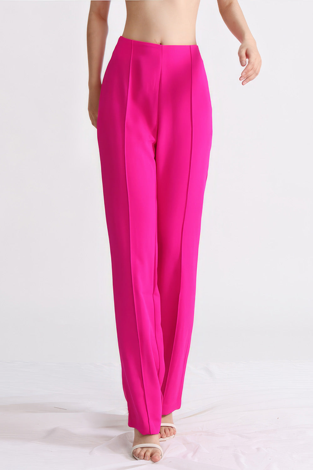 Straight Trousers - Fuchsia