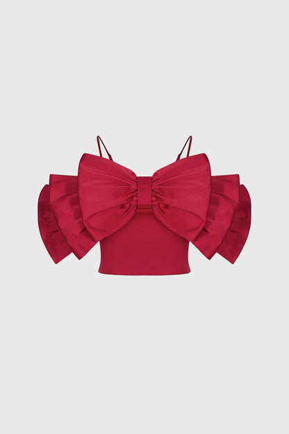 Ribbon Top - Red